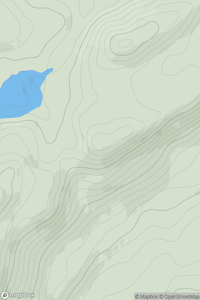 Thumbnail image for Sidhean Mor [Oban to Loch Fyne] [NR953945] showing contour plot for surrounding peak